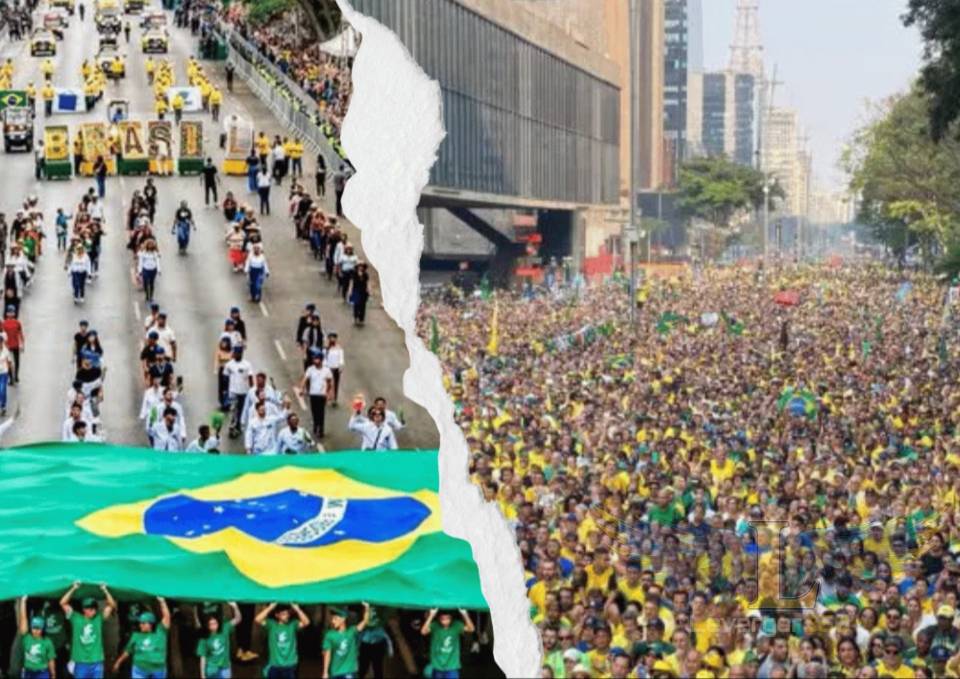 Povo dividido: esquerda e direita fazem manifestações neste 7 de setembro